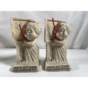 VTG 1972 R & W Berries #9049 Figurine World's Best Teacher You Learned Me #134